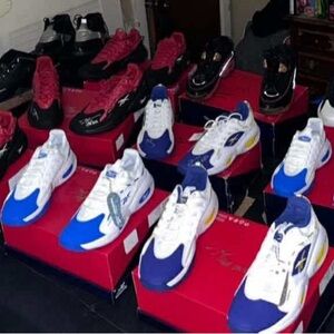 Reebok Blue and White Athletic Shoes